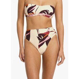 NWT Jets Australia shadow palm high leg bikini bottom